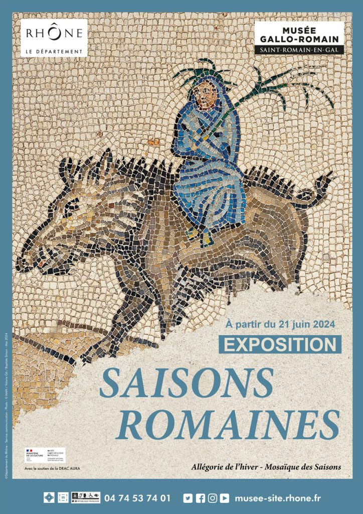 Affiche "Hiver" de l'exposition Saisons Romaines