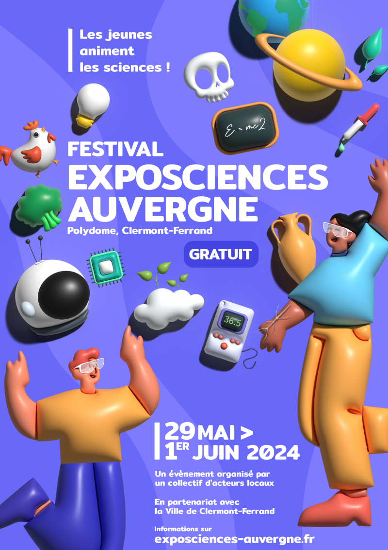 Affiche Exposciences Auvergne 2024