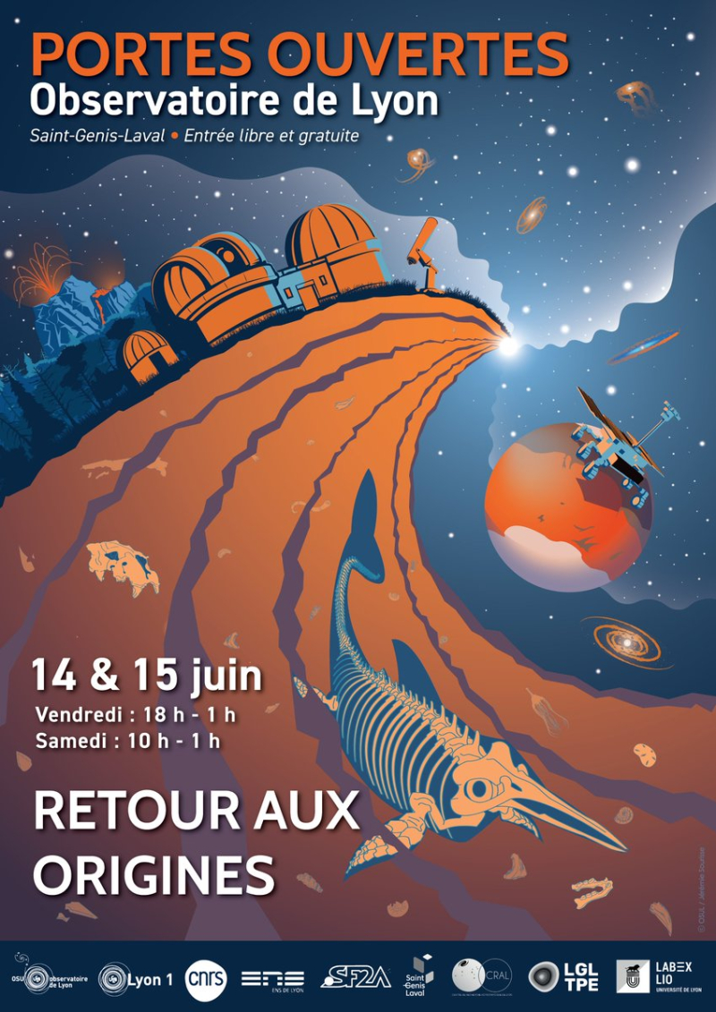 Affiche portes ouvertes Observatoire de Lyon 2024