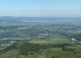 Vue aérienne du Puy de Corent