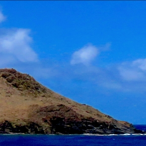Vue du chevauchement de la pointe Toiny