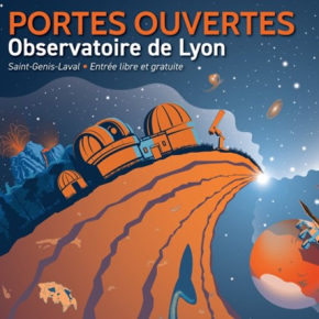 Affiche portes ouvertes de l'observatoire de Lyon